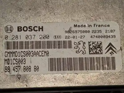 Second-hand car spare part ecu engine control for opel combo life edition oem iam references 9845780880  