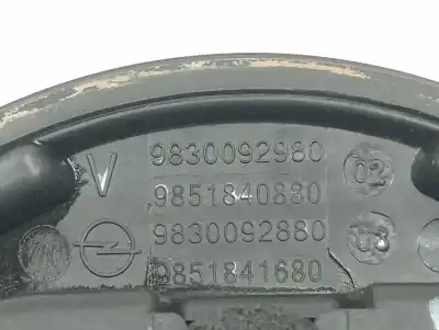Second-hand car spare part tailgate back door handle for opel corsa f hm05 oem iam references 9830092980  