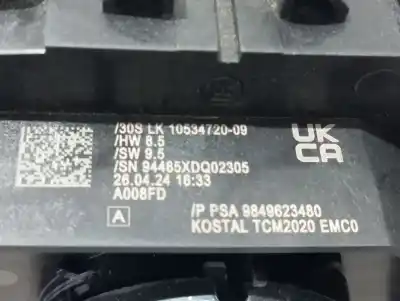 Автозапчастина б/у управління світлом для citroen berlingo furgón yh01 75 kw посилання на oem iam 9849623480  