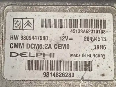 Second-hand car spare part ecu engine control for peugeot 508 allure oem iam references 9809447980  