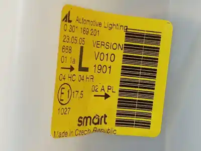 Second-hand car spare part left headlight for smart coupe básico (45kw) oem iam references 0301169201  