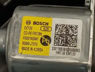 Second-hand car spare part passenger side right window regulator for kia ceed 1.6 crdi cat oem iam references 82460j7015  