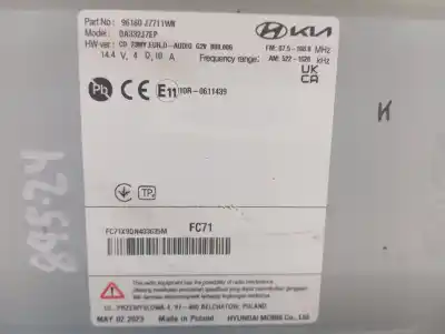Second-hand car spare part multifunction display for kia ceed 1.6 crdi cat oem iam references 96160j7711wk  