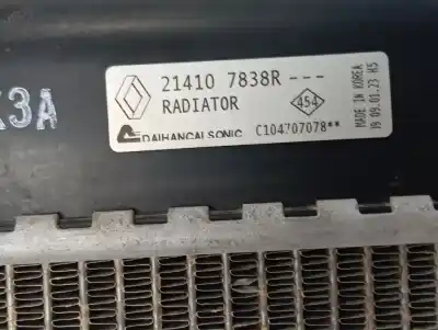 Автозапчастина б/у водяний радіатор для renault arkana (eu version) h5he4 посилання на oem iam 214107838r  