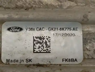 Автозапчастина б/у інтеркулер для ford transit custom kasten 290 l1 sport посилання на oem iam gk216k775e  