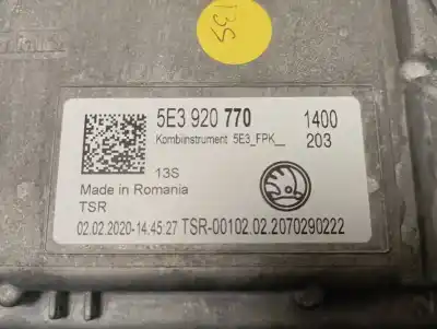 Автозапчастина б/у панель інструментів для skoda octavia combi (nx5) dnpa посилання на oem iam 5e3920770  