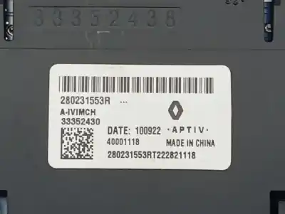 Автозапчастина б/у електронний модуль для renault arkana (eu version) h5he4 посилання на oem iam 280231553r  