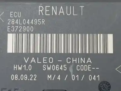 Автозапчастина б/у електронний модуль для renault arkana (eu version) h5he4 посилання на oem iam 284l04495r  