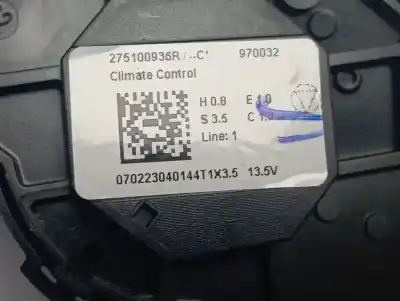 Peça sobressalente para automóvel em segunda mão comando de sofagem (chauffage / ar condicionado)  por renault captur ii techno referências oem iam 275100936r  