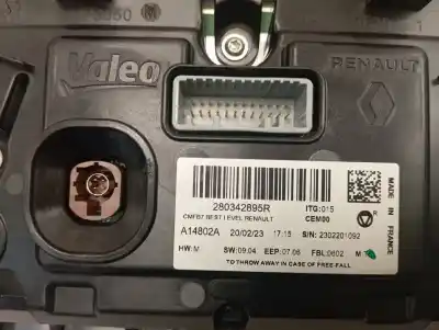Second-hand car spare part multifunction display for renault captur ii techno oem iam references 280342895r  