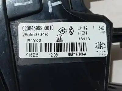 Автозапчастина б/у внутрішній лівий задній ліхар для renault captur ii h5h e4 посилання на oem iam 2845748 lh  
