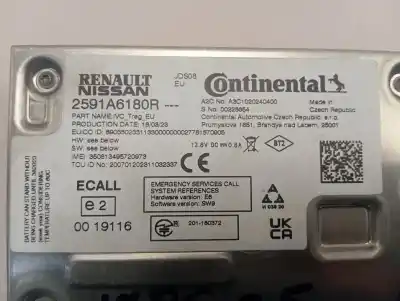 Peça sobressalente para automóvel em segunda mão módulo eletrônico por renault captur ii techno referências oem iam 2591a6180r  