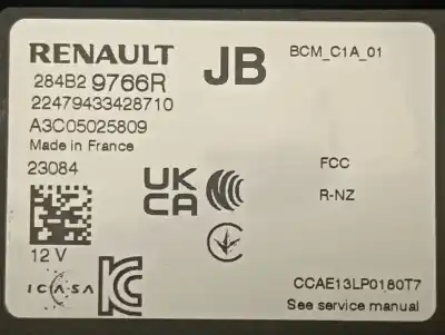 Second-hand car spare part electronic module for renault captur ii techno oem iam references 284b29766r  