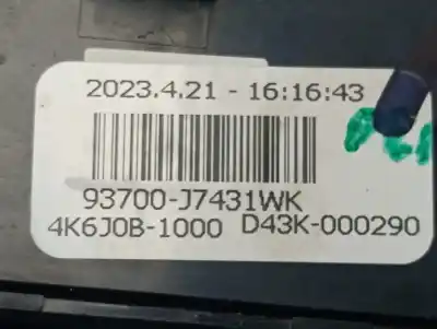 Second-hand car spare part multifunction switch for kia ceed 1.6 crdi cat oem iam references 93700j7431wk  