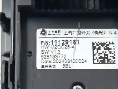 Peça sobressalente para automóvel em segunda mão botão / interruptor elevador vidro dianteiro esquerdo por mg 4 standard 170 cv / 125 kw referências oem iam 11129161  