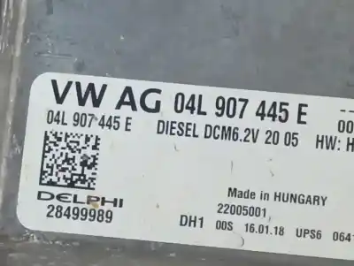 Second-hand car spare part ecu engine control for audi a3 sportback (8vf) basic oem iam references 04l907445e  