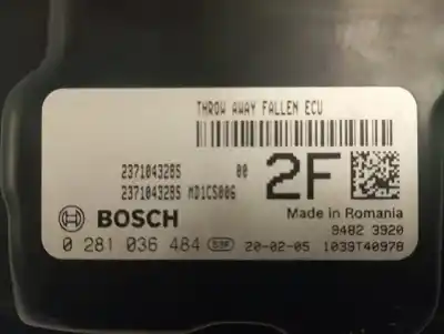 Second-hand car spare part ecu engine control for renault kangoo profesional oem iam references 0281036484  