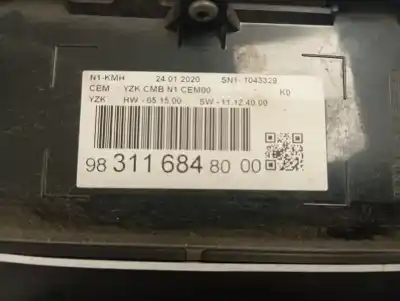 Second-hand car spare part dashboard for citroen jumpy fugón control m oem iam references 983116848000  