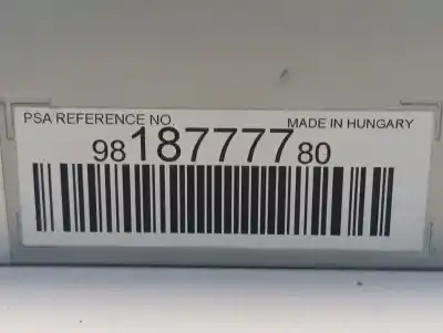 Pezzo di ricambio per auto di seconda mano impianto audio / radio cd per citroen jumpy fugón control m riferimenti oem iam 9818777780  