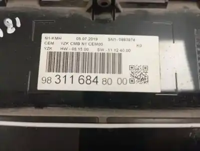 Peça sobressalente para automóvel em segunda mão quadrante por citroen jumpy combi confort m referências oem iam 9831168480  