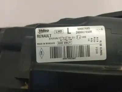 Second-hand car spare part left headlight for dacia dokker express ambiance oem iam references 260607950r  