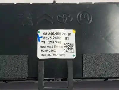 Peça sobressalente para automóvel em segunda mão comando de sofagem (chauffage / ar condicionado)  por opel combo life basis referências oem iam 98340409zd  