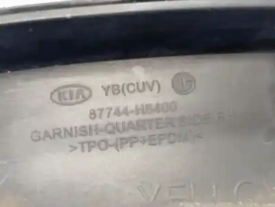Second-hand car spare part right rear winglet for kia stonic (ybcuv) business oem iam references 87744h8400  