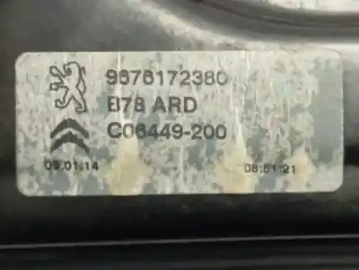Автозапчастина б/у регулятор скла заднього правого для citroen c4 picasso/spacetourer 5f01 посилання на oem iam 9676172380  