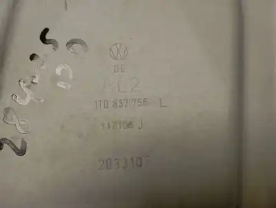 Second-hand car spare part passenger side right window regulator for volkswagen caddy ka/kb (2k) furg. oem iam references 1t0959702d  