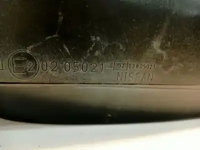 Peça sobressalente para automóvel em segunda mão espelho retrovisor esquerdo por nissan note (e11e) acenta referências oem iam 0205021  