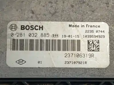 Second-hand car spare part ecu engine control for renault kangoo profesional oem iam references 237106319r  