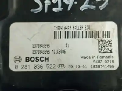 Second-hand car spare part ecu engine control for renault clio v business oem iam references 0281036522  