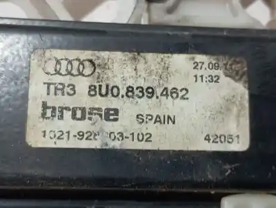 Second-hand car spare part rear right window regulator for audi q3 (8ub) cfgc oem iam references 8u0839462  