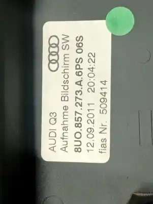 Second-hand car spare part multifunction display for audi q3 (8ub) cfgc oem iam references 8u0857273a  
