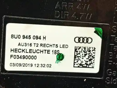 Автозапчастина б/у правий ліхтар для audi q3 (8ub) cfgc посилання на oem iam 8u0945094h  