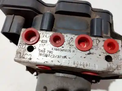 Peça sobressalente para automóvel em segunda mão abs por renault kangoo iii authentic referências oem iam 476601406r  