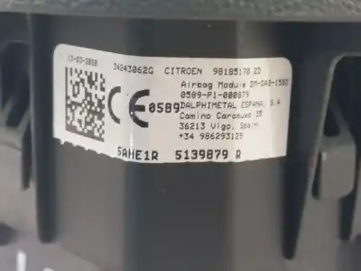 Автозапчасти б/у передняя левая подушка безопасности за citroen berlingo furgón yh01 75 kw ссылки oem iam 98185170zd   Автозапчасти б/у передняя левая подушка безопасности за citroen berlingo furgón yh01 75 kw ссылки oem iam 98185170zd