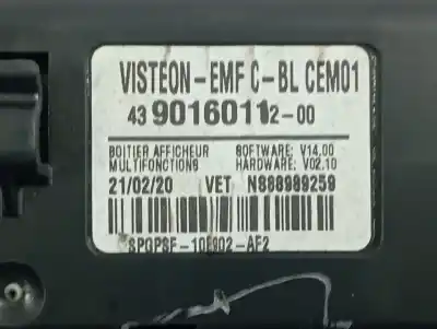 Автозапчастина б/у багатофункційний дисплей для citroen berlingo furgón yh01 75 kw посилання на oem iam 98350483zd   Автозапчастина б/у багатофункційний дисплей для citroen berlingo furgón yh01 75 kw посилання на oem iam 98350483zd