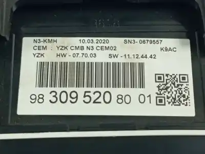 Автозапчастина б/у панель інструментів для citroen berlingo furgón contrlol m посилання на oem iam 9830952080  