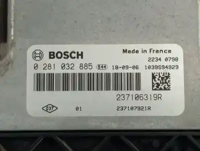 Автозапчастина б/у ебу контролер двигуна для renault kangoo profesional посилання на oem iam 237106319r  