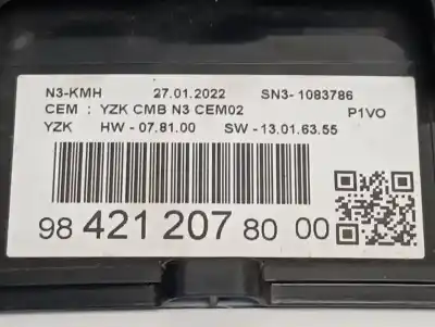 Peça sobressalente para automóvel em segunda mão quadrante por opel combo life edition referências oem iam 9842120780  