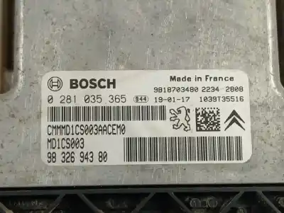 Second-hand car spare part ecu engine control for citroen berlingo live m oem iam references 9832694380  