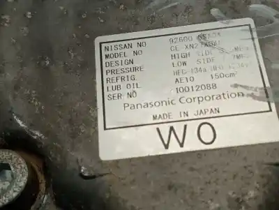 Second-hand car spare part air conditioning compressor for nissan leaf acenta oem iam references 926005sa0a  