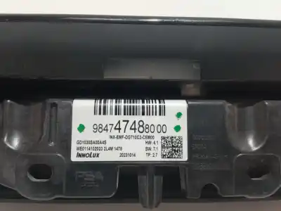 Second-hand car spare part multifunction display for jeep avenger altitude oem iam references 9847474880  