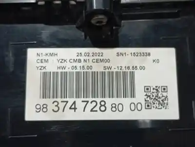 Peça sobressalente para automóvel em segunda mão quadrante por citroen jumpy furgon control m referências oem iam 9837472880  
