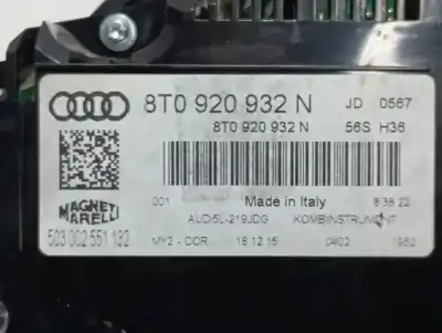 Автозапчасти б/у приборная доска за audi a5 coupe (8t) 2.0 tdi (140kw) ссылки oem iam 8t0920932n  
