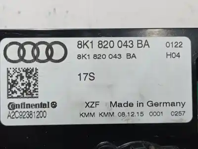 Автозапчасти б/у климат-контроль за audi a5 coupe (8t) 2.0 tdi (140kw) ссылки oem iam 8k1820043ba  