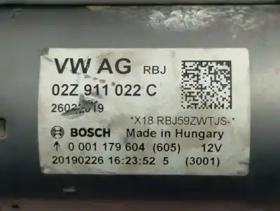 Peça sobressalente para automóvel em segunda mão motor de arranque por seat ateca (khp) dpca referências oem iam 02z911022c   Peça sobressalente para automóvel em segunda mão motor de arranque por seat ateca (khp) dpca referências oem iam 02z911022c