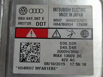 Second-hand car spare part xenon headlights control unit  for audi a5 coupe (8t) 2.0 tdi (140kw) oem iam references 4g0907697d  