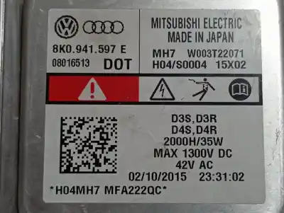 Автозапчасти б/у блок управления ксеноновыми фарами за audi a5 coupe (8t) 2.0 tdi (140kw) ссылки oem iam 4g0907697d  